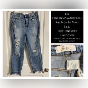 KanCan Mom Fit Jeans Sz 29